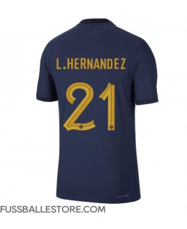 Günstige Frankreich Lucas Hernandez #21 Heimtrikot WM 2022 Kurzarm